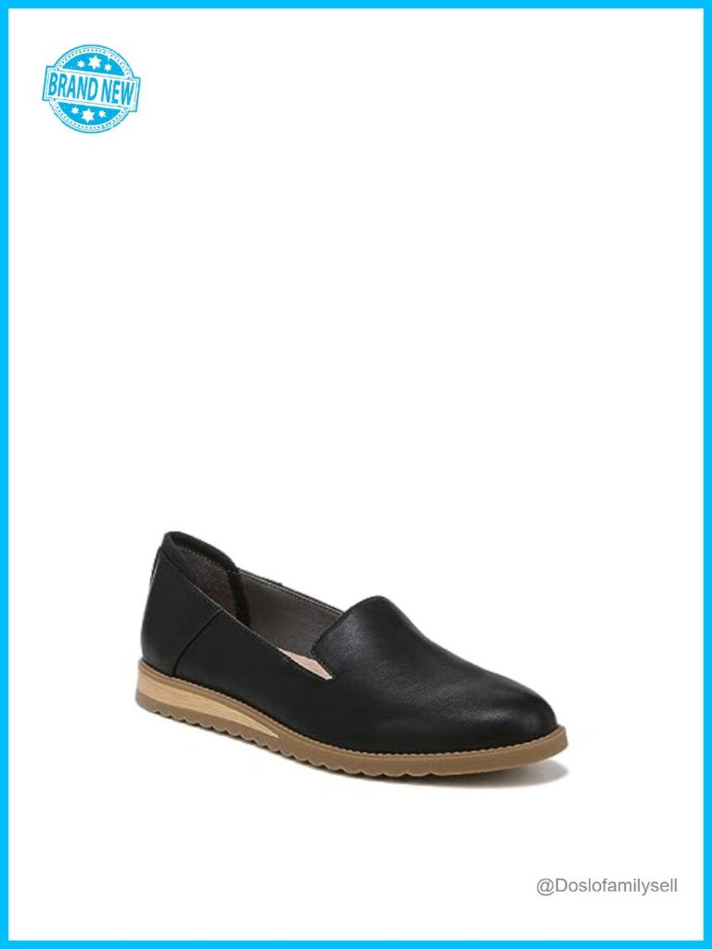 Women's Faux Leather Slip-On Wedge Loafer Moc Comfort Walking Shoe